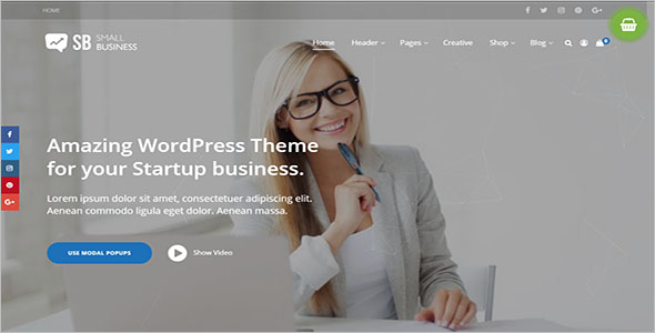 Small Business Modern Blog Website Theme