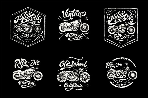 Vintage style Motorcycle Logo 