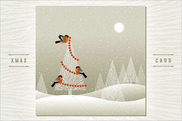 Christmas Tree In Winter Forest Decorations