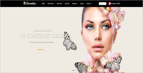 Fully Responsive Cosmetic eCommerce Theme