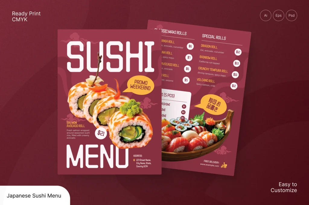 Holiday Menu Templates