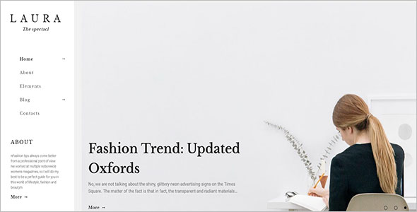 Laura Women Fashion WordPress Theme