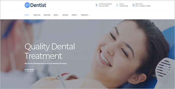 Medical Website Template PSD