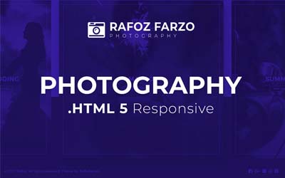 Photography HTML5 website template