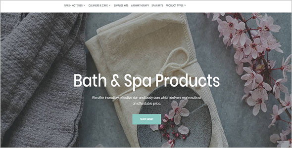 SPA Store Magento Website Theme