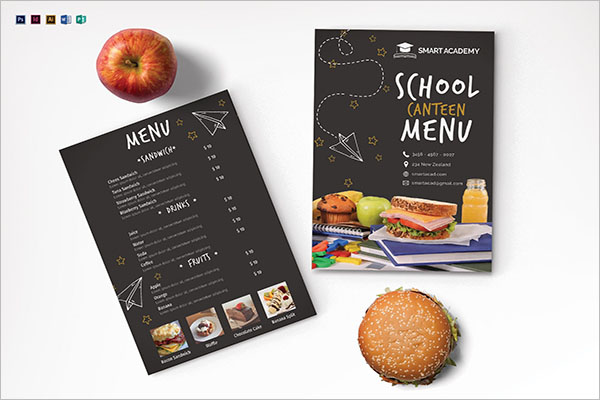 School Canteen Menu Templates