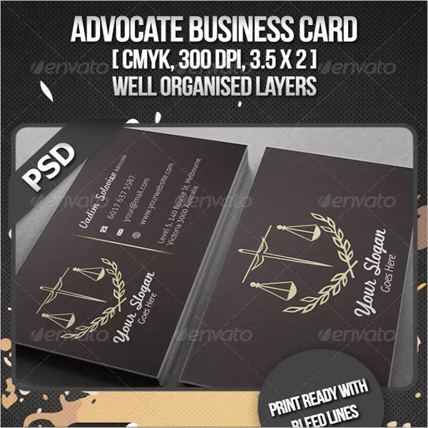 victorian business card psd template