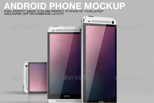 Android Phone Mockup Photoshop Design