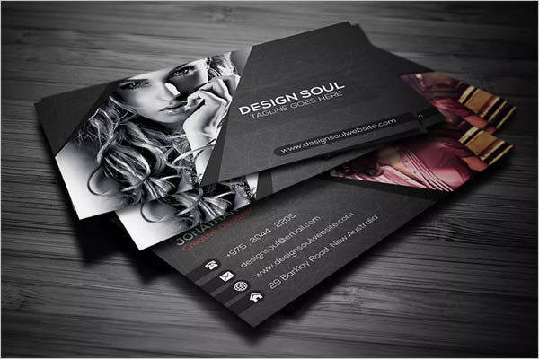 Black Photography Business Card
