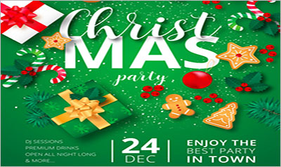 Christmas Party Poster Ready to Print