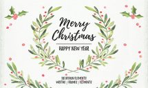 Christmas watercolor set