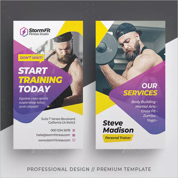 Fitness Business Card Template