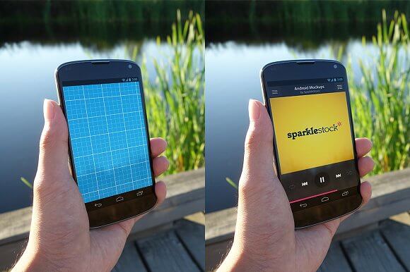 Download Realistic Android Mockups PSD Design | Creativetemplate