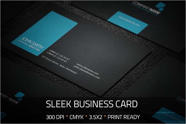 Sleek Awesome Business Card Design