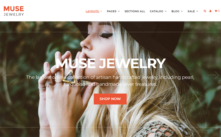 Muse Jewellery Fashion Responsive Shopify Theme