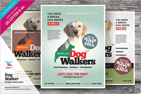 Best Dog Service Flyer Template