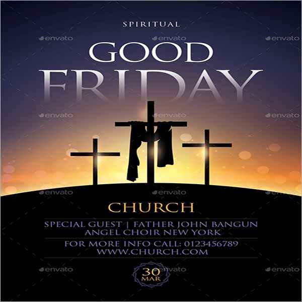 15+ Good Friday Flyer Designs PSD Free Download | Creativetemplate