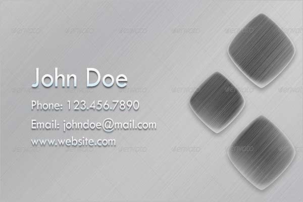 Metallic Sketch Business Card