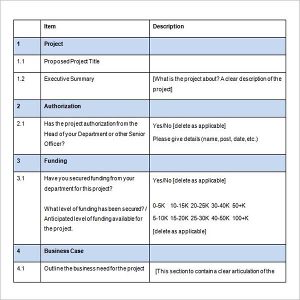 Project Proposal Template - Free Download Doc,PDF,Excel