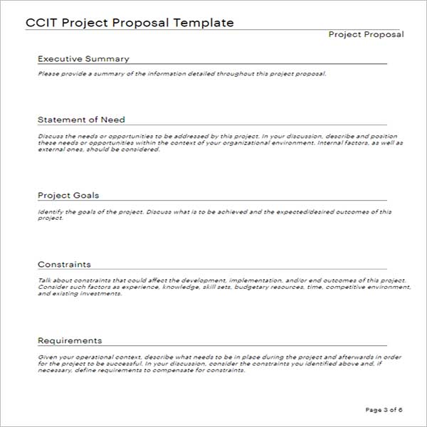 Project Proposal Templates - Free Download