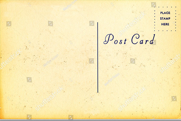 blank postcard simple template