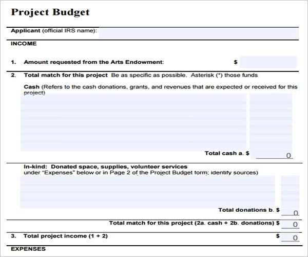 Perfect Project Budget Template