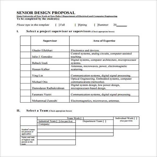 Project Proposal Template Example