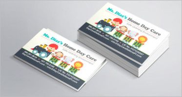 Simple Day Care Business Card Template
