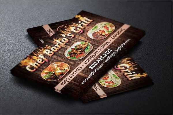 Unique Catering Services Business Card