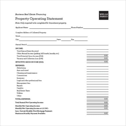 Blank Income Statement Templates for Easy Use