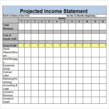Blank Income Statement Templates for Easy Use