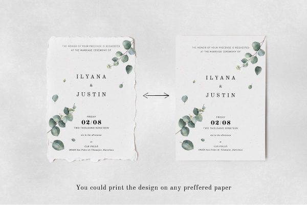 Eucalyptus Foliage Wedding Suite