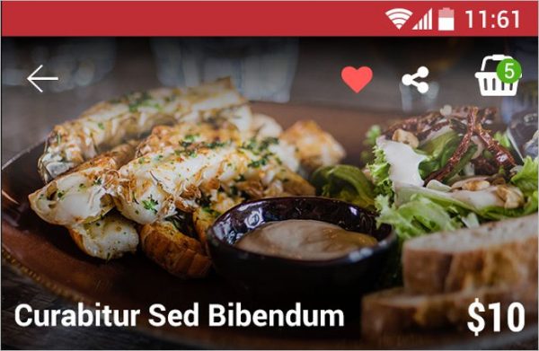 Food eCommerce Mobile Template