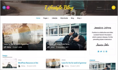 Lifestyle Blog WordPress Theme - Free Download