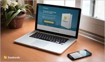 Zeebook eBook PSD Landing Page