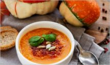 Bowl of pumpkin soup