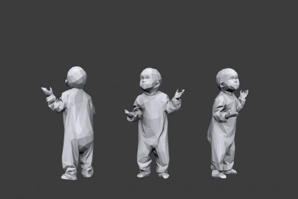 Low poly Children Pack
