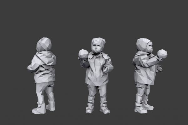 Low poly Children Pack