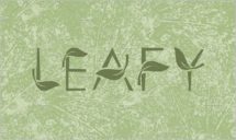LEAFY art font