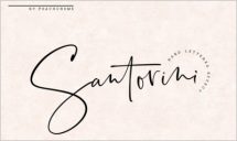 Santorini Luxury Signature Font