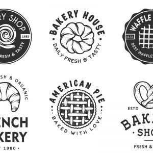 Set of bakery