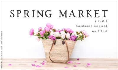 Spring Market Rustic Font