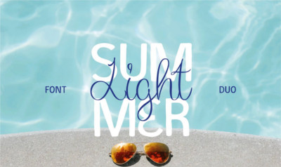 Summer Light Font Duo Logos