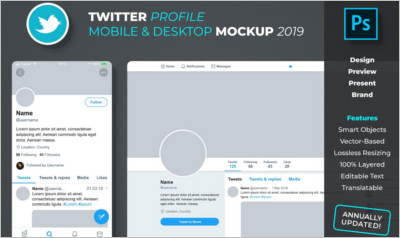 Twitter Profile Mockup