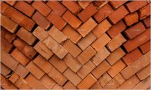 construction site of a brick house