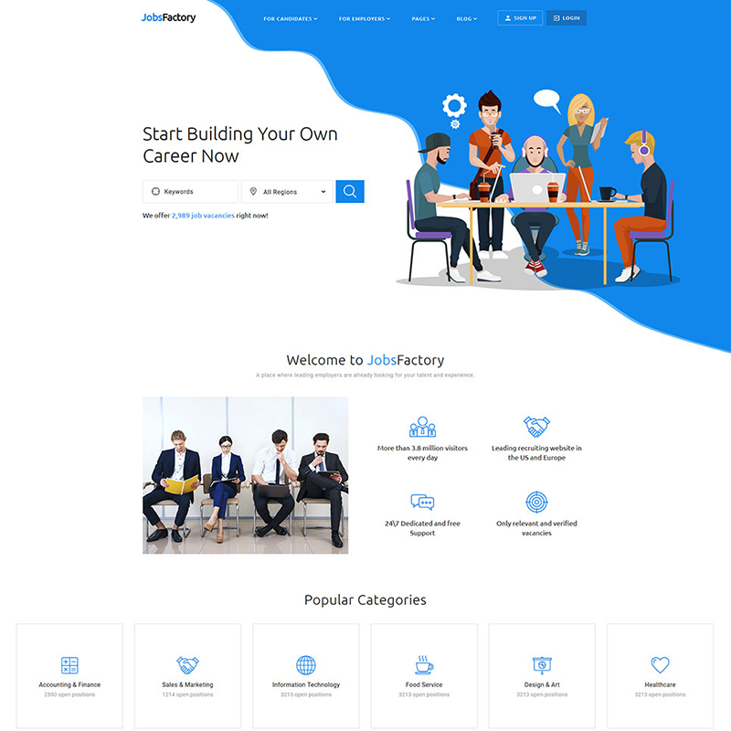 Job Portal Multipage HTML5 Website Template    