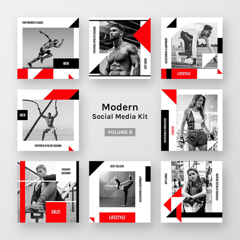 Modern Social Media Kit (Vol. 6) Social Media