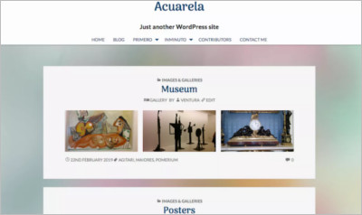 Acuarela WordPress Theme - Free Download
