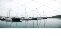 Beautiful view of the yachts