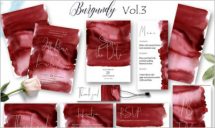 Burgundy Wedding Suit